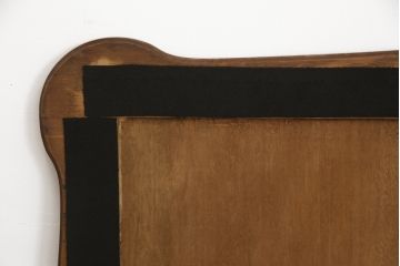 フランスビンテージ　オーク材　すらっと伸びた猫脚に施されたデザインが上品なパーケットリーエクステンションテーブル(ダイニングテーブル、4人掛け、6人掛け、食卓、ヴィンテージ)(R-076436)