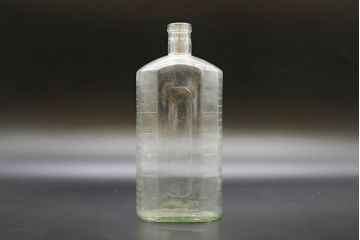 大正〜昭和初期　お洒落なディスプレイに活躍するガラス瓶5点セット(ボトル、ガラスビン、硝子、薬瓶、花瓶、花入、花器)(R-076437)