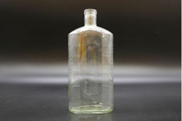 大正〜昭和初期　お洒落なディスプレイに活躍するガラス瓶5点セット(ボトル、ガラスビン、硝子、薬瓶、花瓶、花入、花器)(R-076437)