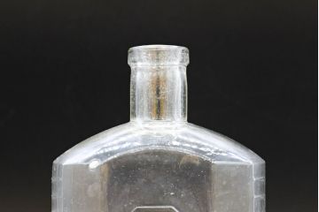 大正〜昭和初期　お洒落なディスプレイに活躍するガラス瓶5点セット(ボトル、ガラスビン、硝子、薬瓶、花瓶、花入、花器)(R-076437)