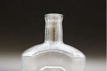 大正〜昭和初期　お洒落なディスプレイに活躍するガラス瓶5点セット(ボトル、ガラスビン、硝子、薬瓶、花瓶、花入、花器)(R-076437)