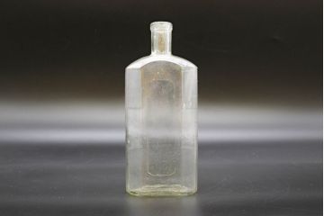 大正〜昭和初期　お洒落なディスプレイに活躍するガラス瓶5点セット(ボトル、ガラスビン、硝子、薬瓶、花瓶、花入、花器)(R-076437)