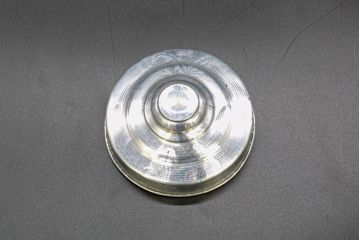 アンティーク雑貨　当時物　デッドストック　アルミ蓋　レトロな雰囲気を醸し出すガラス瓶3個セット(角型、角瓶、キャニスター、ガラスビン、菓子瓶)(R-076451)