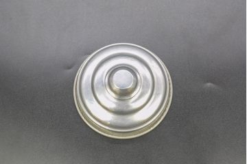アンティーク雑貨　当時物　デッドストック　アルミ蓋　レトロな雰囲気を醸し出すガラス瓶3個セット(角型、角瓶、キャニスター、ガラスビン、菓子瓶)(R-076451)