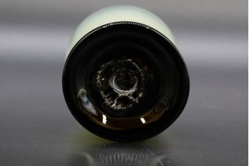 昭和レトロ　戦前　大正　可愛らしいデザインの古いマーブルガラス花瓶2個セット(フリル、色被せ、一輪挿し、花入、花器、硝子、吹きガラス)(R-076467)
