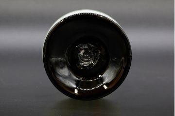 昭和レトロ　戦前　大正　可愛らしいデザインの古いマーブルガラス花瓶2個セット(フリル、色被せ、一輪挿し、花入、花器、硝子、吹きガラス)(R-076471)