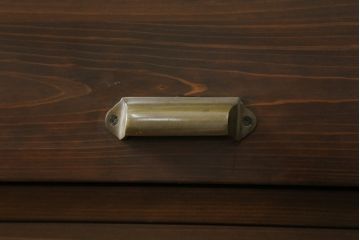中古　ラフジュ工房オリジナル　深い木の色味と美しい木目が魅力的なパタパタ収納棚(下駄箱、ロッカー、キャビネット、戸棚)(R-076492)