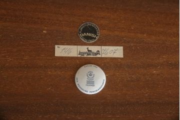 デンマークビンテージ　ROYAL COPENHAGEN(ロイヤルコペンハーゲン)×HASLEV(ハスレヴ)　BACA(バッカ)シリーズ　チーク材　タイルトップがお洒落なローテーブル(センターテーブル、コーヒーテーブル、リビングテーブル、ヴィンテージ、北欧)(R-076495)
