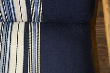 デンマークビンテージ　GETAMA(ゲタマ)　Hans J Wegner(ハンス・J・ウェグナー)　GE290A　くつろぎの空間を演出するアームチェアとオットマンのセット(椅子、イス、1P、一人掛けソファ、1人掛けソファ、フットスツール、ヴィンテージ、北欧)(R-076497)