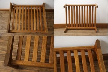 デンマークビンテージ　GETAMA(ゲタマ)　Hans J Wegner(ハンス・J・ウェグナー)　GE290A　くつろぎの空間を演出するアームチェアとオットマンのセット(椅子、イス、1P、一人掛けソファ、1人掛けソファ、フットスツール、ヴィンテージ、北欧)(R-076497)