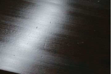 中古　希少な絶版品!　北海道民芸家具　落ち着いたシックな色合いが魅力のデスクとサイドチェストのセット(平机、ワークデスク、作業台、引き出し、ワゴン、在宅用、在宅ワーク用)(R-076498)