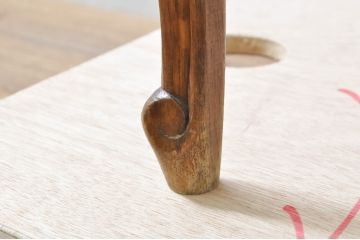 フランスビンテージ　オーク材　上品な雰囲気漂う猫脚ライティングビューロー(簿記机、作業机、ワークデスク、引き出し、チェスト、在宅用、在宅ワーク用、ヴィンテージ)(R-076501)