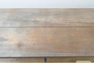 和製アンティーク　楢(ナラ)材　ノスタルジックな雰囲気漂う引き出し3杯付きガラスケース(Gケース、ショーケース、ディスプレイケース、コレクションケース、飾り棚、陳列棚、店舗什器)(R-076527)