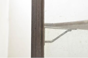 和製アンティーク　楢(ナラ)材　ノスタルジックな雰囲気漂う引き出し3杯付きガラスケース(Gケース、ショーケース、ディスプレイケース、コレクションケース、飾り棚、陳列棚、店舗什器)(R-076527)