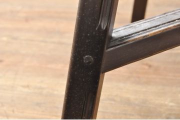イギリスビンテージ　ERCOL(アーコール)　ニレ材　シンプルなデザインと機能性の良さが魅力的なバタフライダイニングテーブル(バタフライテーブル、ドロップリーフテーブル、エクステンションテーブル、ラウンドテーブル、丸テーブル、2人掛け、4人掛け、ヴィンテージ、英国、北欧)(R-076529)