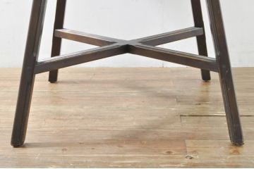 イギリスビンテージ　ERCOL(アーコール)　ニレ材　シンプルなデザインと機能性の良さが魅力的なバタフライダイニングテーブル(バタフライテーブル、ドロップリーフテーブル、エクステンションテーブル、ラウンドテーブル、丸テーブル、2人掛け、4人掛け、ヴィンテージ、英国、北欧)(R-076529)