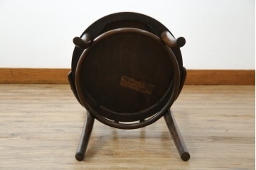 アンティーク家具　ポーランド　MUNDUS and J&J Kohn Ltd(ムンダス&ヤコブ・ヨゼフコーン社)　しなやかなループを描く曲げ木のデザインが美しいベントウッドチェア　(R-076531)