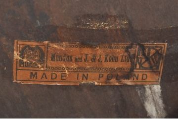 アンティーク家具　ポーランド　MUNDUS and J&J Kohn Ltd(ムンダス&ヤコブ・ヨゼフコーン社)　しなやかなループを描く曲げ木のデザインが美しいベントウッドチェア(ダイニングチェア、板座チェア、椅子、イス)(R-076531)