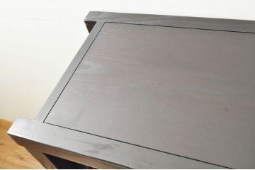 中古　広島県　博永家具　重厚感ある佇まいが魅力的な五尺水屋箪笥サイドボード(食器棚、戸棚、収納棚、キャビネット)(R-076534)