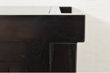 中古　広島県　博永家具　重厚感ある佇まいが魅力的な五尺水屋箪笥サイドボード(食器棚、戸棚、収納棚、キャビネット)(R-076534)