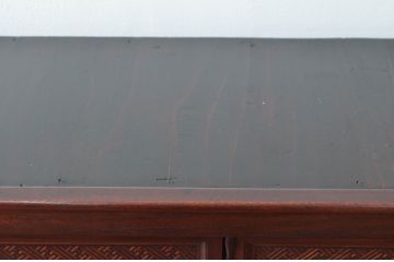 和製アンティーク　激レア　希少!!　図録級　高級品　指物工芸家具　象嵌入り　前面欅(ケヤキ)材　玉杢　趣のある佇まいが魅力的な収納棚(キャビネット、違い棚、茶箪笥、茶棚、飾り棚、戸棚)(R-076537)