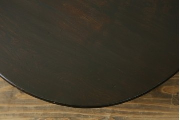 和製アンティーク　栓材　使い込まれた木味が魅力的な丸型ちゃぶ台　(R-076539)