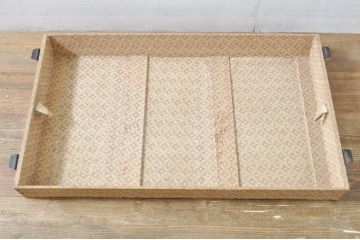 ヨーロッパアンティーク　重厚な金具が目を引く船トランク(舟トランク、ブランケットボックス、トランクテーブル、センターテーブル、ローテーブル、ディスプレイ雑貨、収納箱、店舗什器)(R-076546)