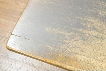 中古　飛騨産業　PROVINCIAL(プロヴィンシャル・プロビンシャル)　使い込まれた風合いが味わい深いダイニングテーブル(4人掛け、6人掛け、食卓、作業台)(R-076548)