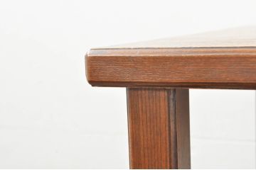 中古　高級品!!　指物工芸家具　総欅(ケヤキ)材　漆塗り　螺鈿(ラデン)　象嵌と漆絵入りの飾り棚(茶棚、サイドボード、収納棚、戸棚)(定価約120万円)(R-076551)