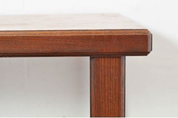 中古　高級品!!　指物工芸家具　総欅(ケヤキ)材　漆塗り　螺鈿(ラデン)　象嵌と漆絵入りの飾り棚(茶棚、サイドボード、収納棚、戸棚)(定価約120万円)(R-076551)
