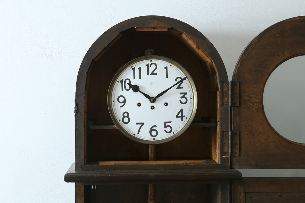 ドイツアンティーク　JUNGHANS(ユンハンス)　ウエストミンスターチャイムを備えた存在感のあるホールクロック　(R-076552)