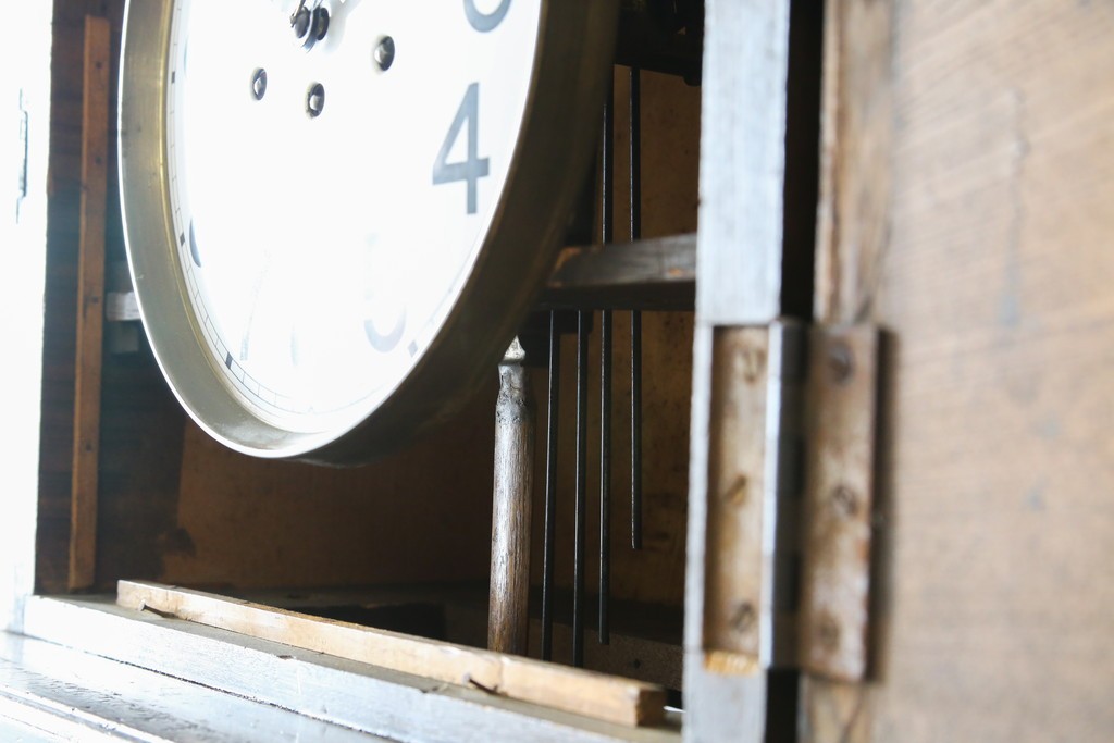 ドイツアンティーク　JUNGHANS(ユンハンス)　ウエストミンスターチャイムを備えた存在感のあるホールクロック　(R-076552)