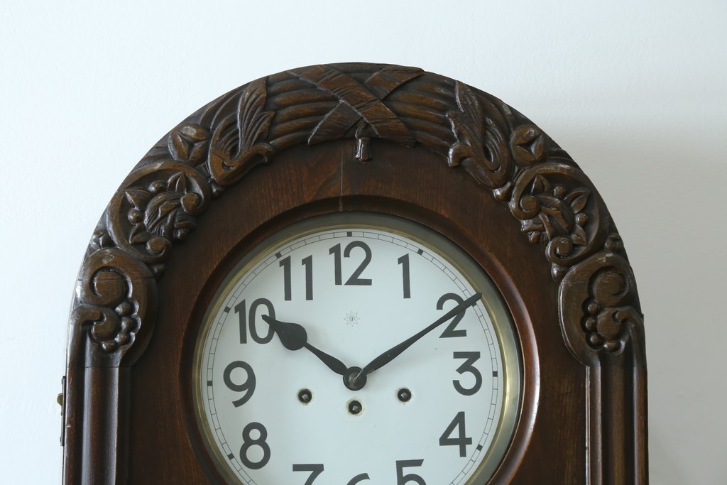 ドイツアンティーク　JUNGHANS(ユンハンス)　ウエストミンスターチャイムを備えた存在感のあるホールクロック　(R-076552)