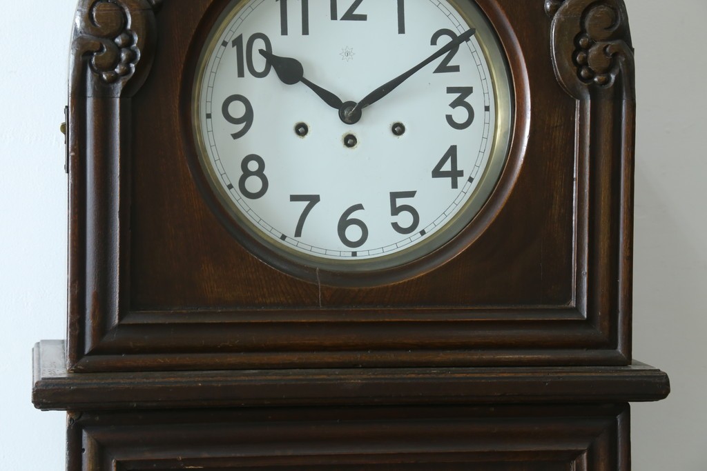 ドイツアンティーク　JUNGHANS(ユンハンス)　ウエストミンスターチャイムを備えた存在感のあるホールクロック　(R-076552)