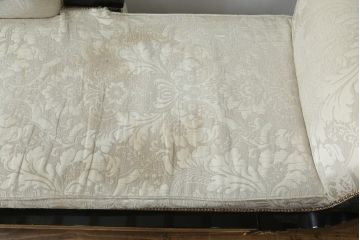 中古　スペイン高級家具　マリネール(MARINER)　ヴェルサーチ(VERSACE)クッション付き　ラグジュアリーな雰囲気あふれるカウチソファ(シェーズロング、2人掛け、長椅子、寝椅子)(定価約207万円)(R-076553)