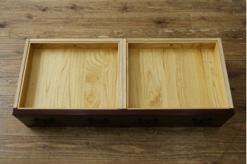 中古　美品　田中家具　二本松箪笥　上質な和の雰囲気漂う階段箪笥　定価約41万円　(R-076559)