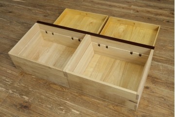 中古　美品　田中家具　二本松箪笥　上質な和の雰囲気漂う階段箪笥　定価約41万円　(R-076559)