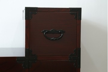 中古　美品　田中家具　二本松箪笥　上質な和の雰囲気漂う階段箪笥　定価約41万円　(R-076559)