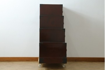 中古　美品　田中家具　二本松箪笥　上質な和の雰囲気漂う階段箪笥　定価約41万円　(R-076559)