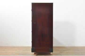 中古　美品　田中家具　二本松箪笥　上質な和の雰囲気漂う階段箪笥(収納箪笥、整理箪笥、和タンス、引き出し)(定価約41万円)(R-076559)