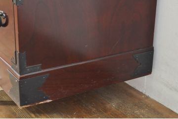 中古　美品　田中家具　二本松箪笥　上質な和の雰囲気漂う階段箪笥(収納箪笥、整理箪笥、和タンス、引き出し)(定価約41万円)(R-076559)