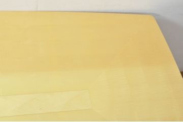 中古　美品!!　高級品　IDC大塚家具取り扱い　松創　ウィーン/ウェーブ No.1　ホワイトシカモア材が美しいダイニングテーブル(食卓、4人掛け、四人掛け、6人掛け、六人掛け)(定価約135万円)(R-076561)