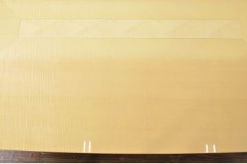 中古　美品!!　高級品　IDC大塚家具取り扱い　松創　ウィーン/ウェーブ No.1　ホワイトシカモア材が美しいダイニングテーブル(食卓、4人掛け、四人掛け、6人掛け、六人掛け)(定価約135万円)(R-076561)