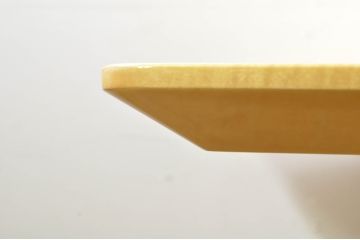 中古　美品!!　高級品　IDC大塚家具取り扱い　松創　ウィーン/ウェーブ No.1　ホワイトシカモア材が美しいダイニングテーブル(食卓、4人掛け、四人掛け、6人掛け、六人掛け)(定価約135万円)(R-076561)
