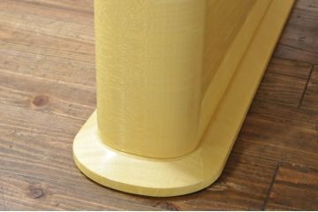中古　美品!!　高級品　IDC大塚家具取り扱い　松創　ウィーン/ウェーブ No.1　ホワイトシカモア材が美しいダイニングテーブル(食卓、4人掛け、四人掛け、6人掛け、六人掛け)(定価約135万円)(R-076561)