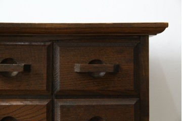 和製ヴィンテージ　引き出し20杯　使い込まれた風合いが味わい深い薬箪笥　(R-076566)