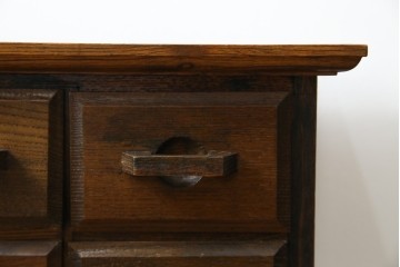 和製ヴィンテージ　引き出し20杯　使い込まれた風合いが味わい深い小引き出し　(R-076567)