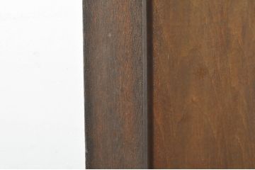 和製アンティーク　素朴な佇まいが魅力的なダイヤガラス入り衝立て(つい立て、衝い立て、パーテーション、間仕切り)(R-076570)