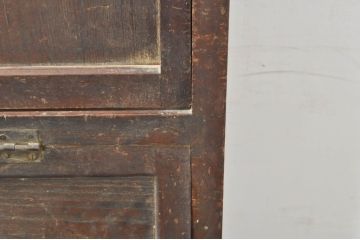 和製アンティーク　使い込まれた風合いが味わい深いパタパタ下駄箱(シューズボックス、靴箱、収納棚、戸棚、キャビネット)(R-076574)