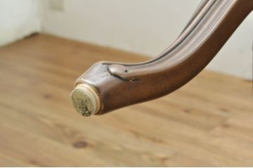 中古　カリモク家具(karimoku)　domani(ドマーニ)　Louis(ルイ)XVシリーズ　本革(レザー)　シックでクラシカルな雰囲気漂うダイニングチェア4脚セット(椅子、イス)(定価4脚で約200万円)(R-076576)